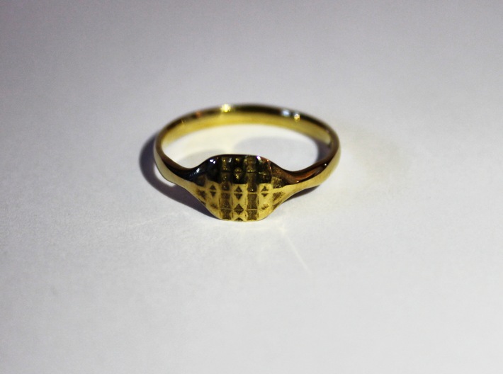 Triss Ring US Size 7 UK Size O 3d printed Gold Plated Brass