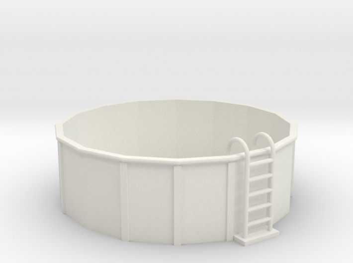 O-Scale 12-Foot Swimming Pool 3d printed