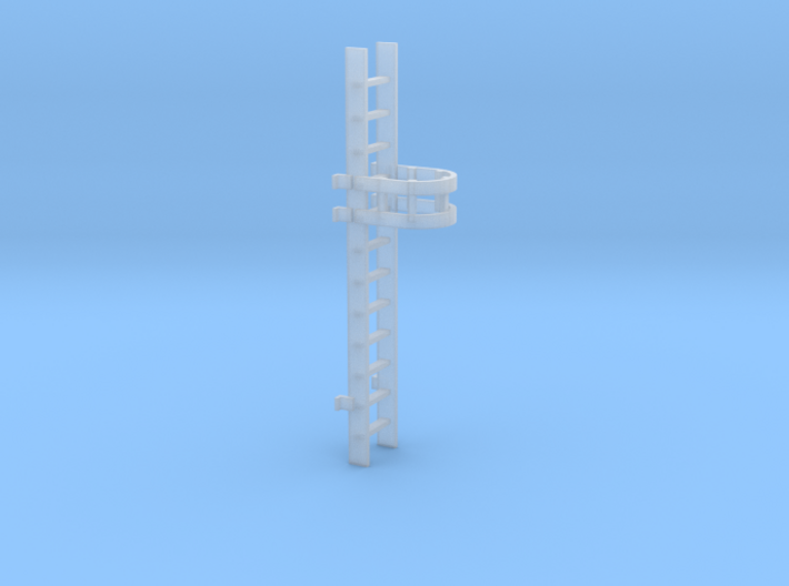 'N-Scale' - 10' Caged Ladder 3d printed 