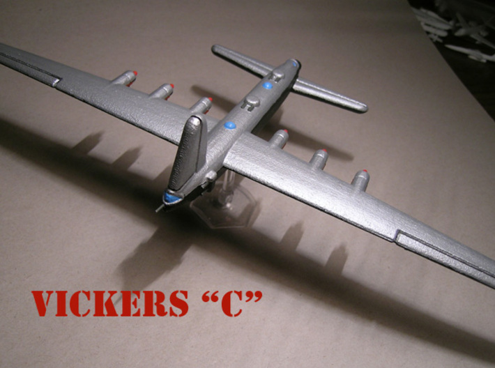 Vickers C (1/285 Scale) - Qty. 1 3d printed Painted by Fred