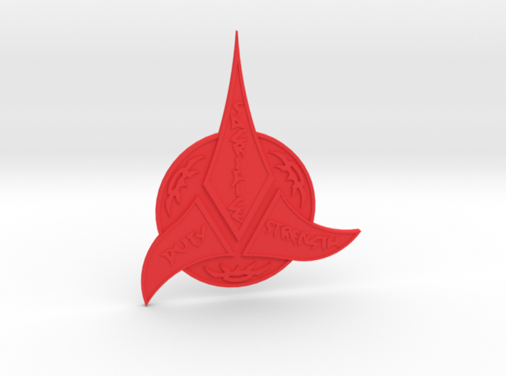 Klingon Insignia 3d printed