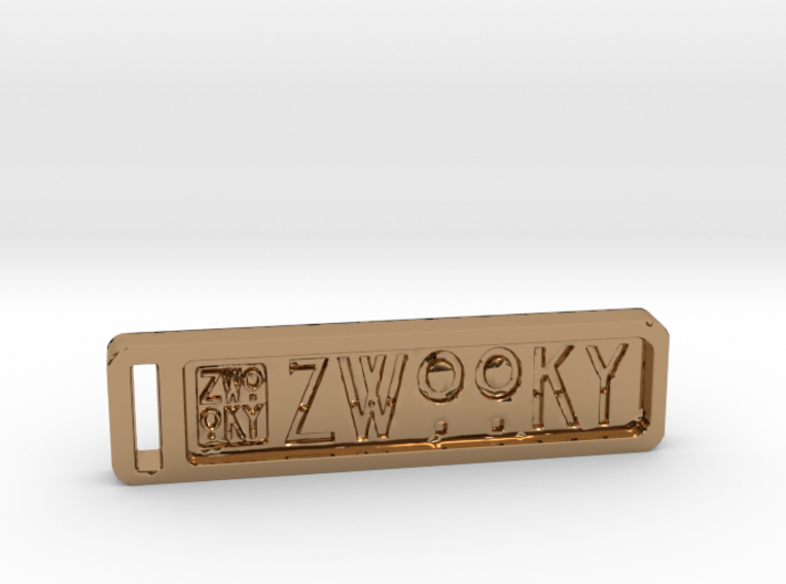 ZWOOKY Keyring 12 rounded 5cm 4.5mm neg 3d printed
