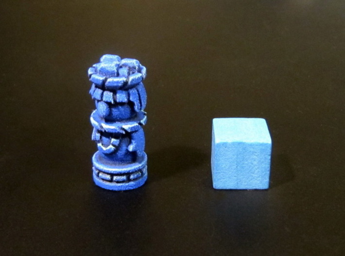Mayan Worker Tokens (24-30 pcs) 3d printed Hand-painted token. 10mm cube for scale.