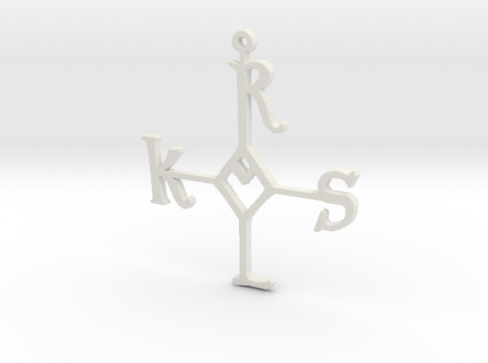 Karolus ornament 3&quot; (for steel print) 3d printed