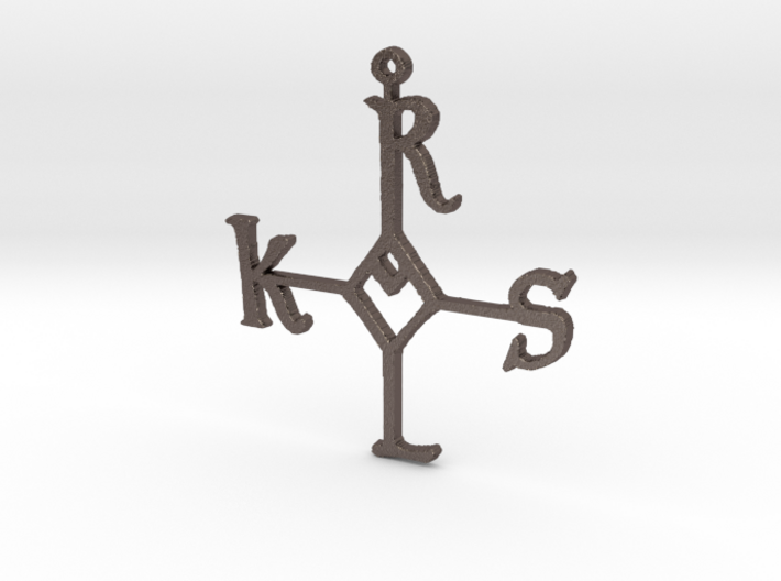 Karolus ornament 3&quot; (for steel print) 3d printed