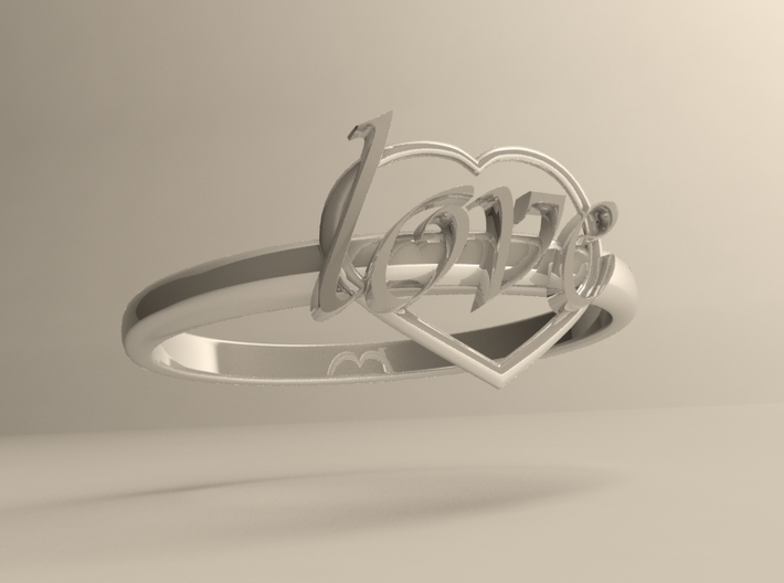 Ring Of Love 3d printed 