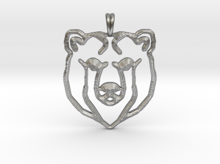 BEAR TOTEM Jewelry Designer Pendant 3d printed