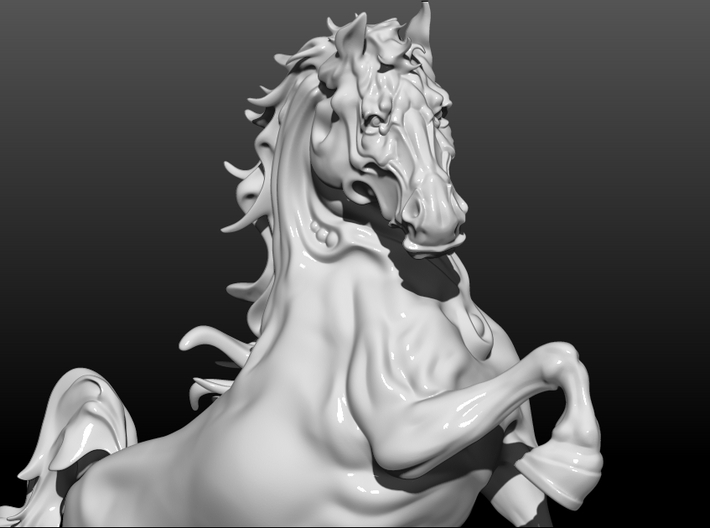 Horse 3d printed 