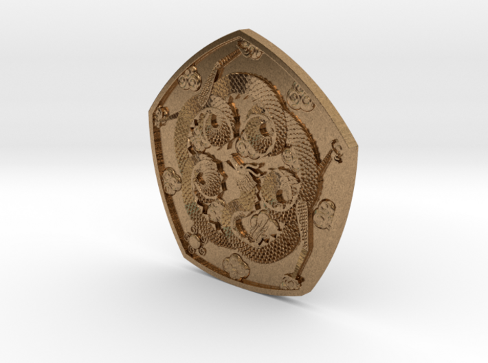 Detailed Dragon Coin 3d printed