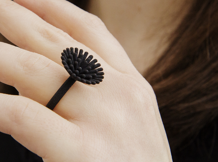 Spike Ring - US 6 size 3d printed