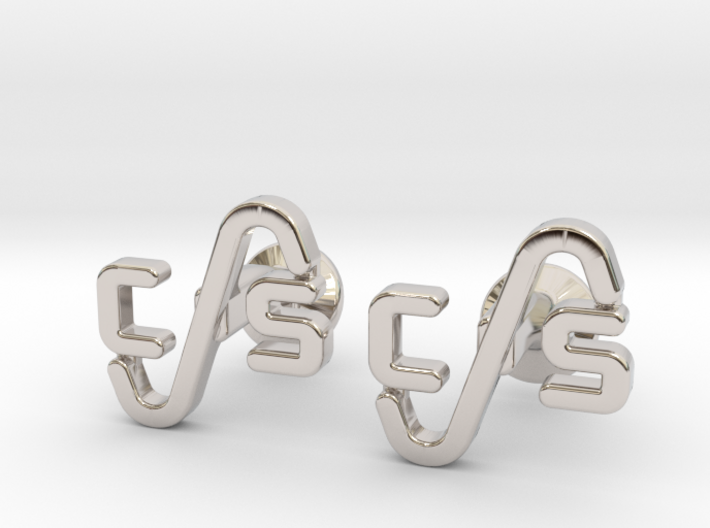 Custom Logo Cufflinks 3d printed
