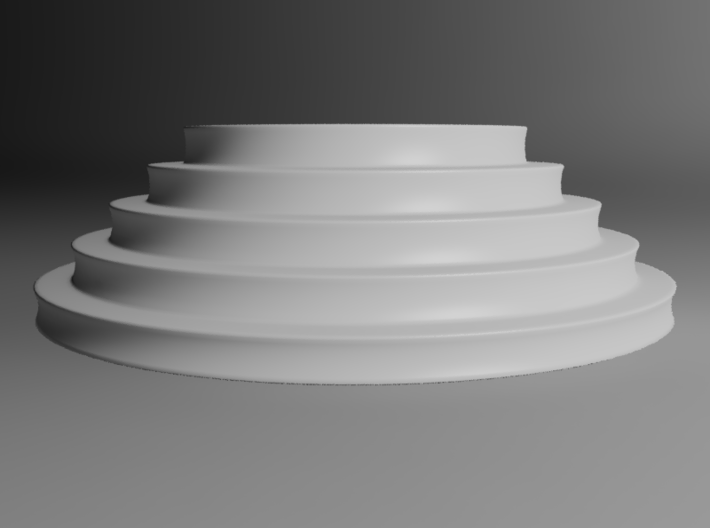 Circular stairs tealight 3d printed 