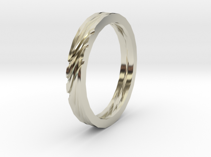 SWIRL ring | size: 6.5 3d printed
