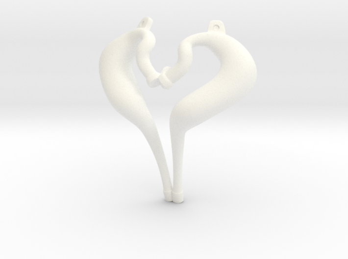 I Love 2-strokes Pendant Motorcycle Pipes 3d printed