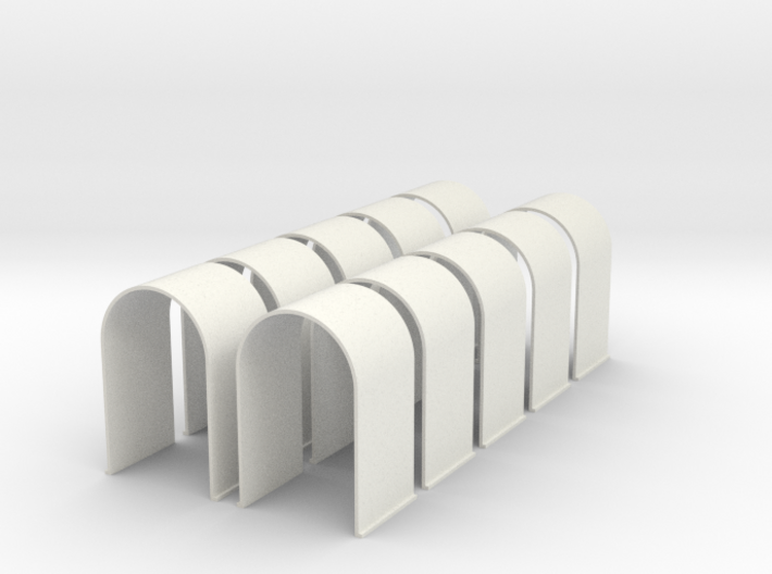 N-Scale Tunnel Liner - Single Track (10-Pack) 3d printed