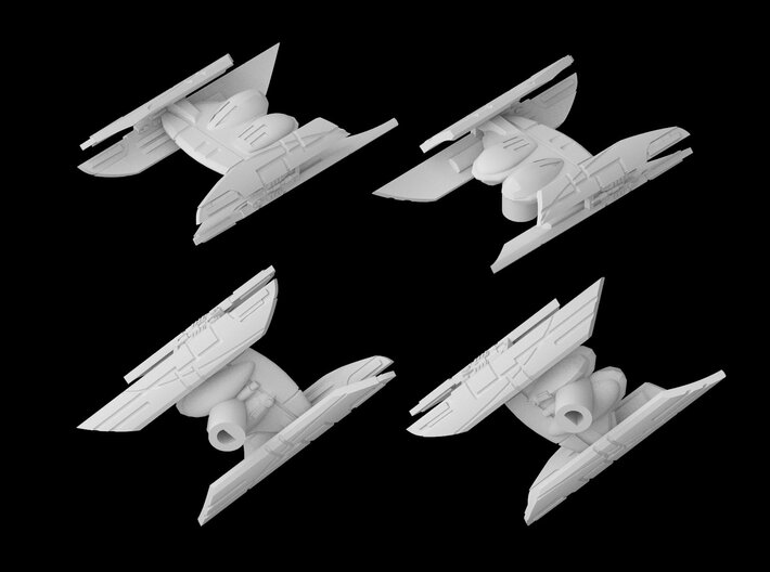 Hyena-class bomber 1/270 3d printed 