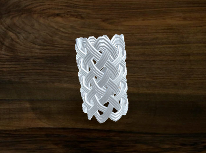 Turk's Head Knot Ring 9 Part X 9 Bight - Size 0 3d printed