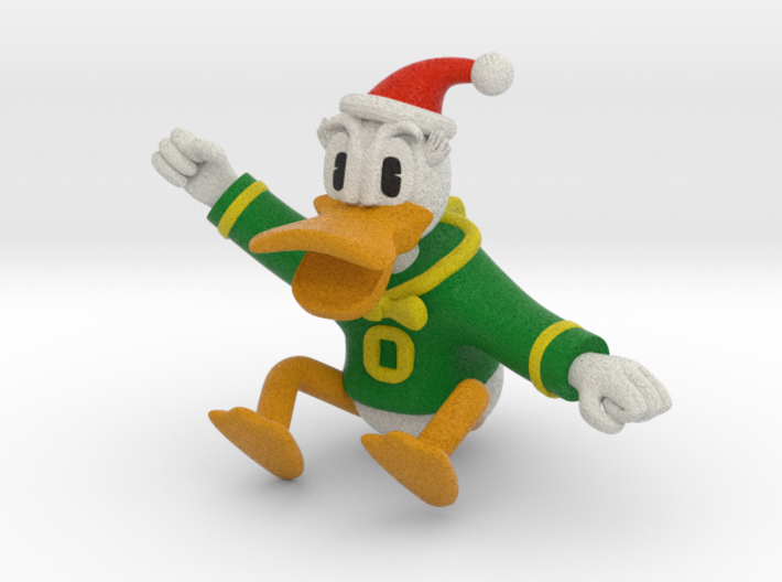 Oregon Duck Santa Ornament 3d printed 