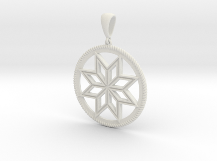 Alatyr pendant amulet 3d printed