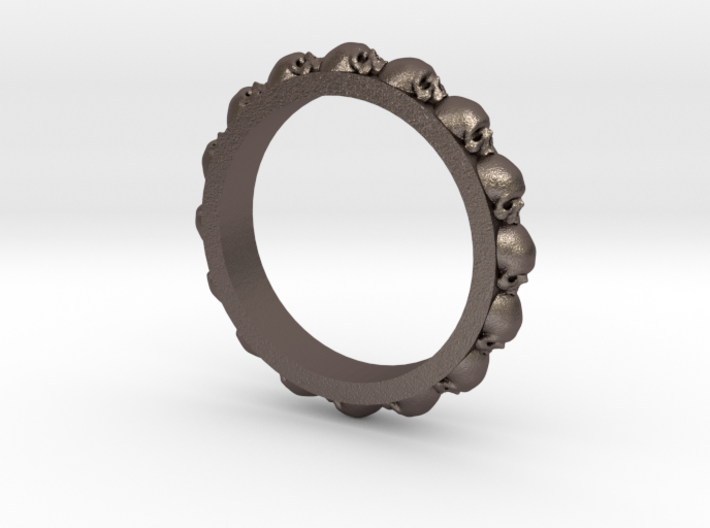 Skull Ring Eternity Style size 9 3d printed