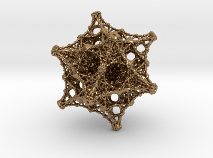 Pendant - Kaleidoscopic Fractal Virus 3d printed