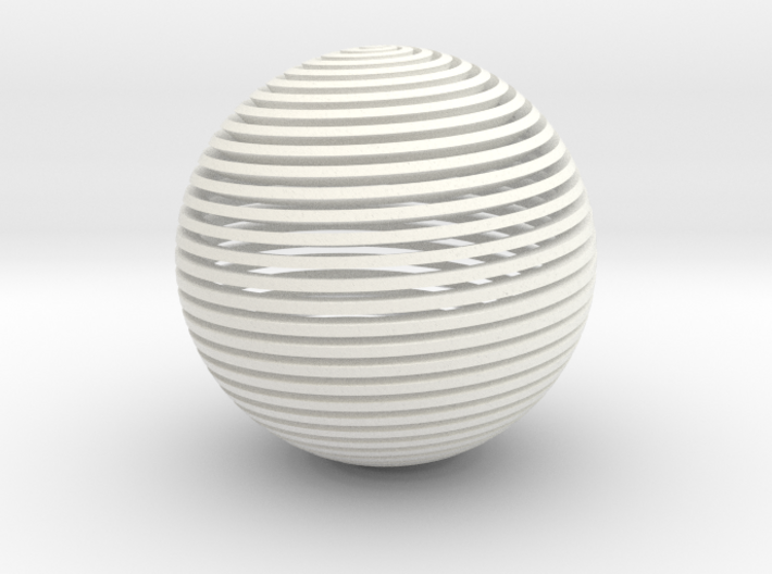 Spherical Spiral 3d printed