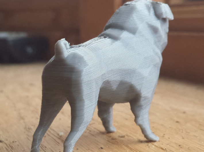 Pug Figurine 3d printed 
