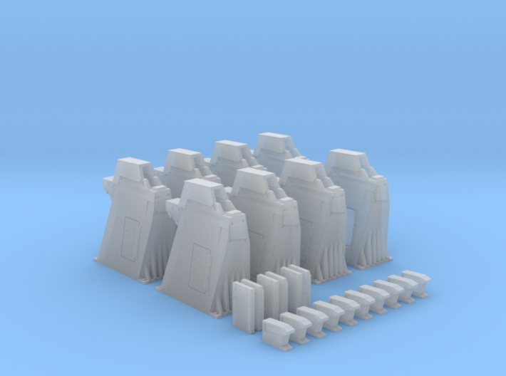 1/144 - Holddown Arms LC-34 (8x mixed) *Old Vers.* 3d printed