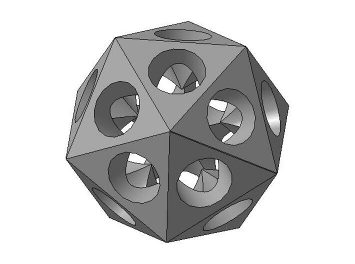 Icosahedron 3d printed Icosahedron