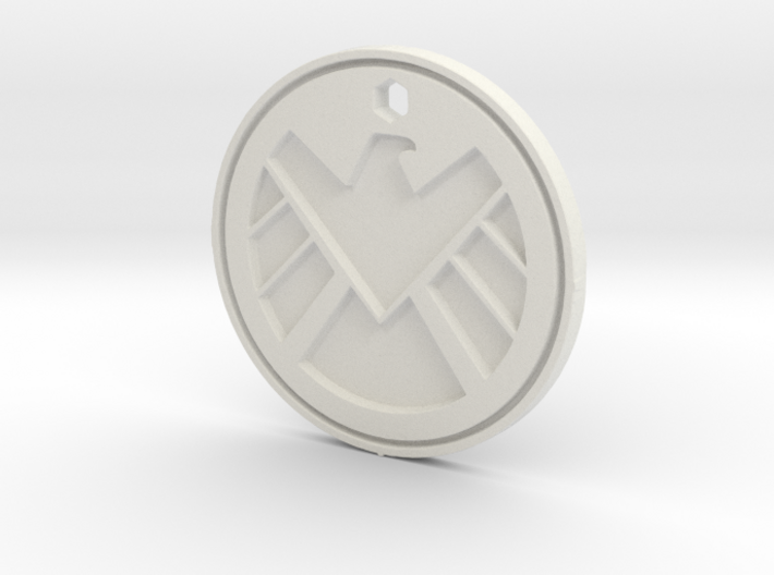 Shield Logo Necklace Replica 3d printed