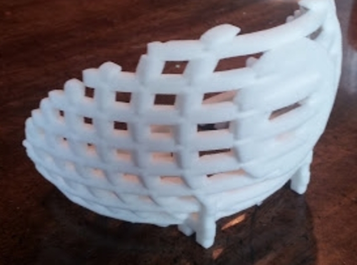 acoustabowl sliced 4mm 3d printed Sandstone bowl