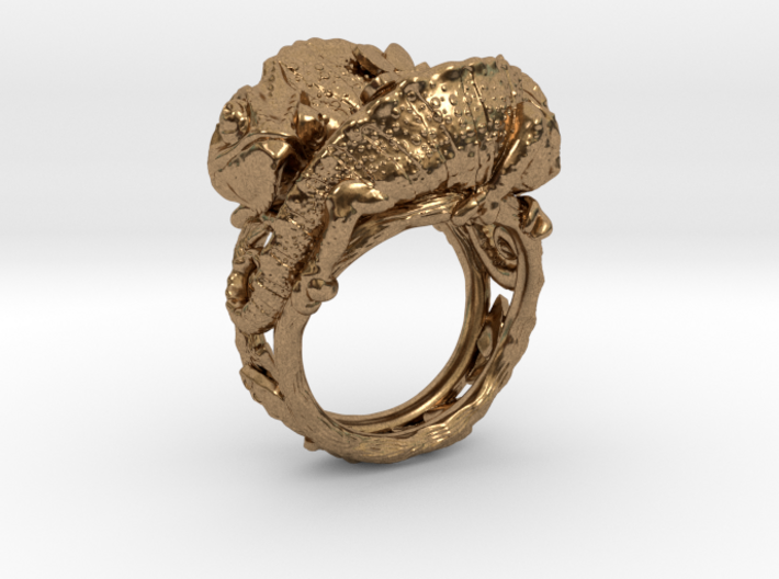 Ring Chameleons 3d printed