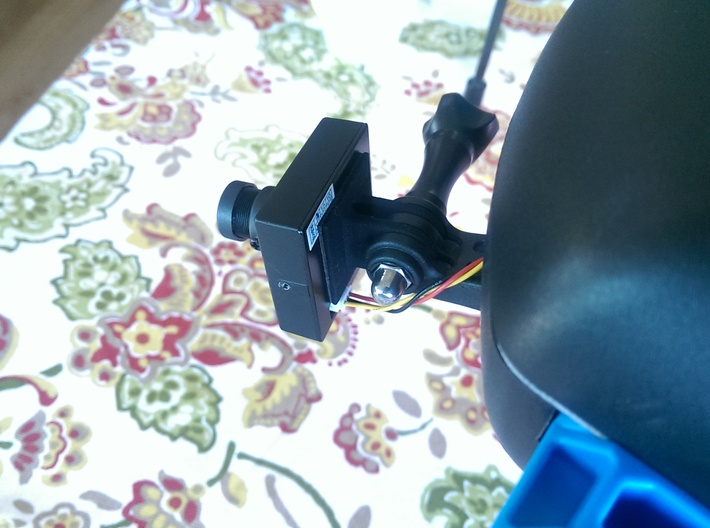 Gopro Mount To Fpv Camera for 3DR Iris+ and more. 3d printed Used to mount camera to my Iris+