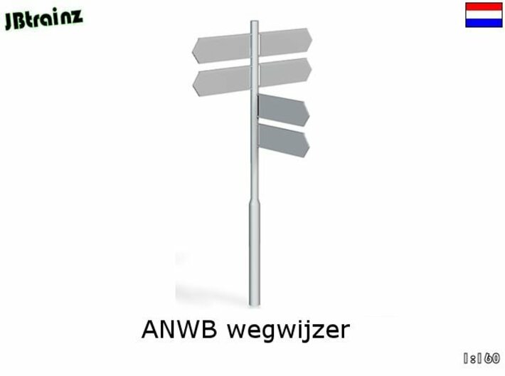 ANWB Wegwijzer (n-scale) 3d printed
