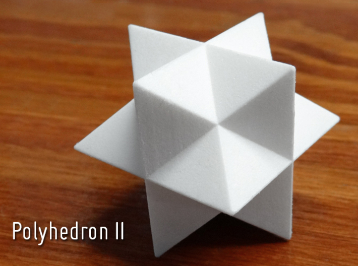 Polyhedron II-solid 3d printed