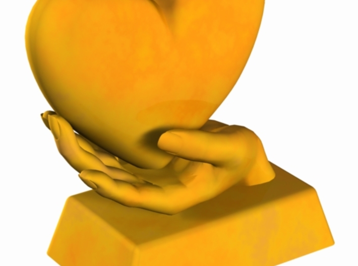 Heart in Hand B 3d printed