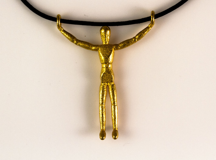 Wooden Doll Pendant 3d printed