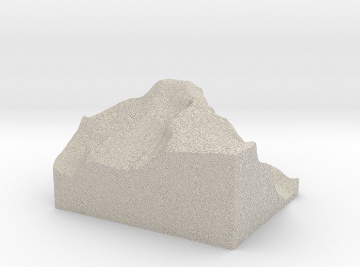 Model of Longs Peak 3d printed