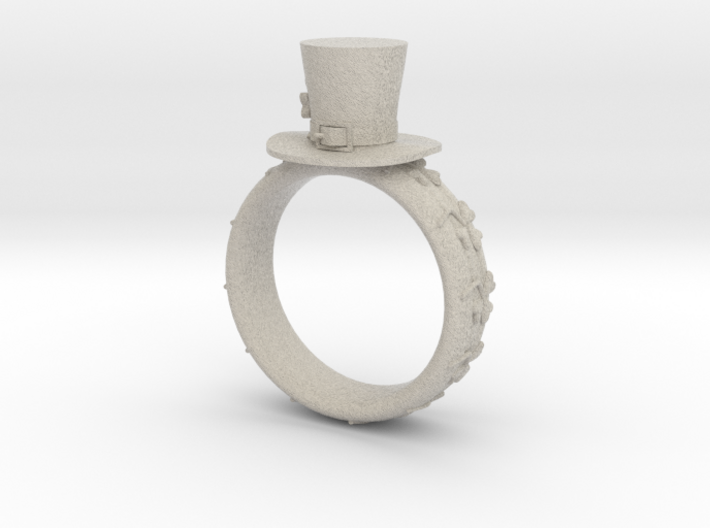 St Patrick's hat ring( size = USA 6.5) 3d printed