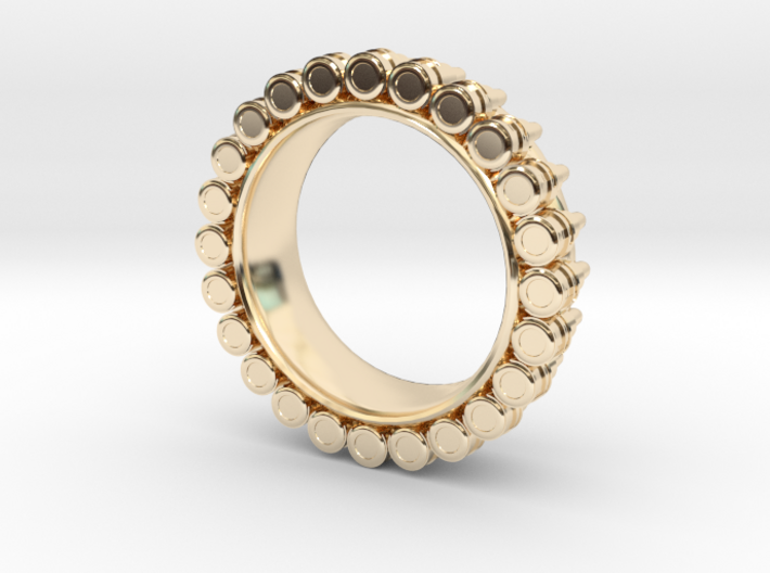 Bullet ring(size = USA 6) 3d printed