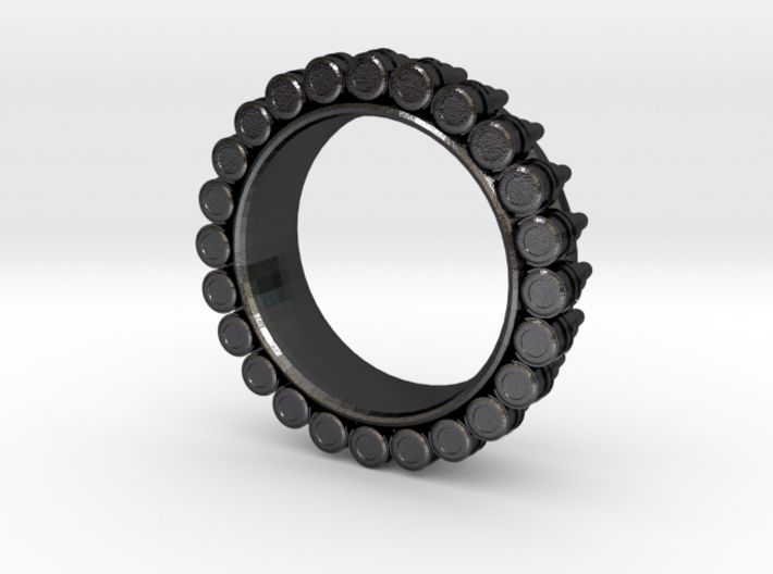 Bullet ring(size = USA 6) 3d printed
