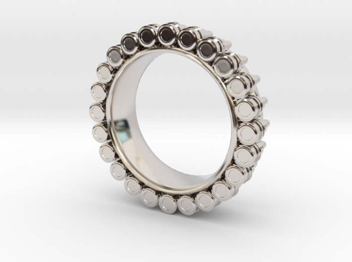 Bullet ring(size = USA 6.5) 3d printed