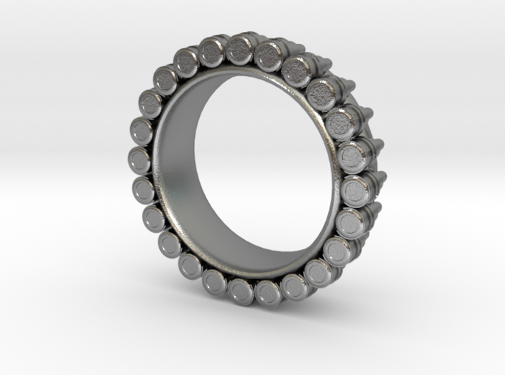 Bullet ring(size is = USA 7.5-8) 3d printed