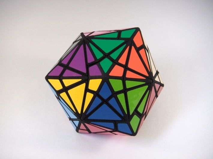 Fractured Cube Puzzle 3d printed Vertex Type 1