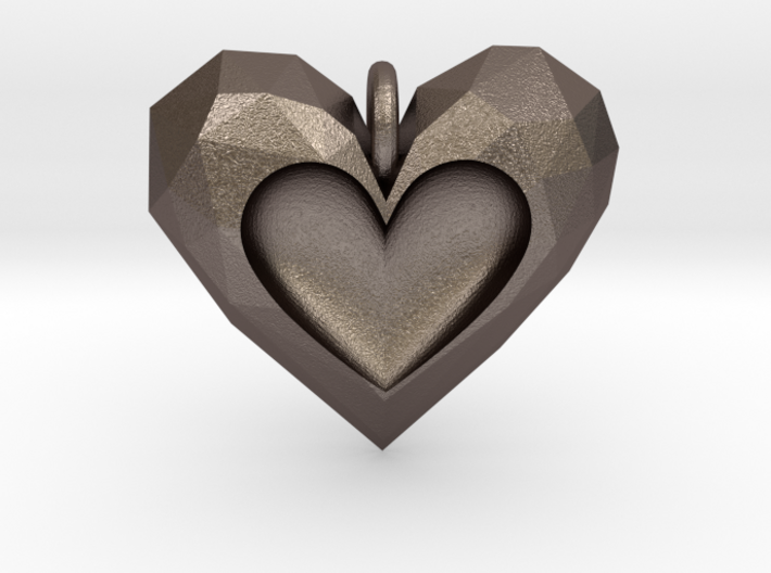 Heart Pendant V2 3d printed