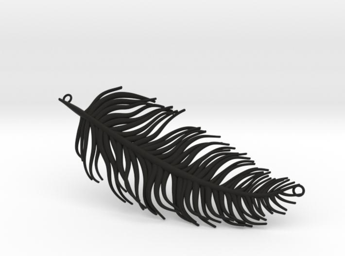 Pendant feather 3d printed 