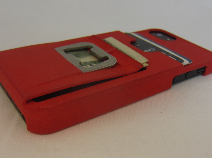iphone 5 tank case with bottle opener, clip, walle 3d printed 