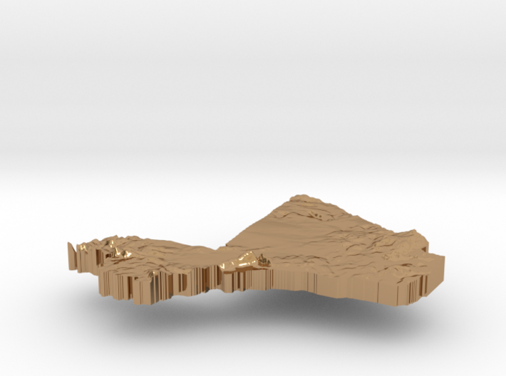 Mali Terrain Pendant 3d printed