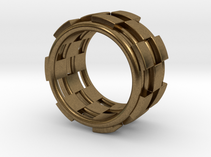 CHECKMATE RING SIZE 7 3d printed