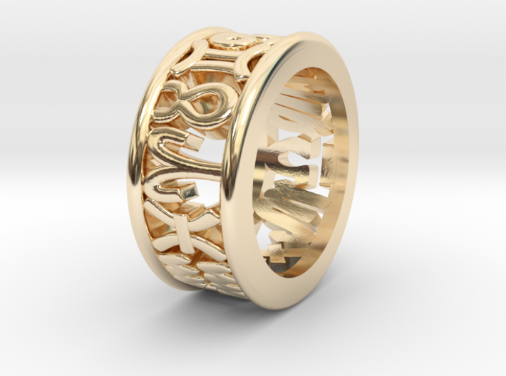 Constellation symbol ring 3.5 3d printed